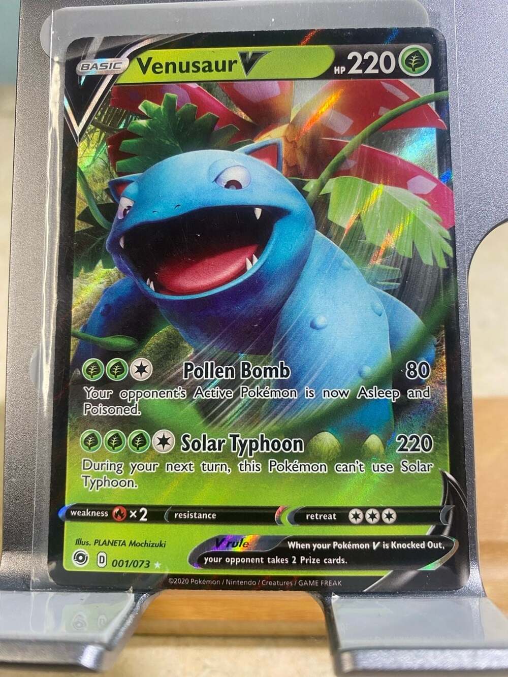 Venusaur V 001/073 Champion's Path Ultra Rare Holo Pokemon Card